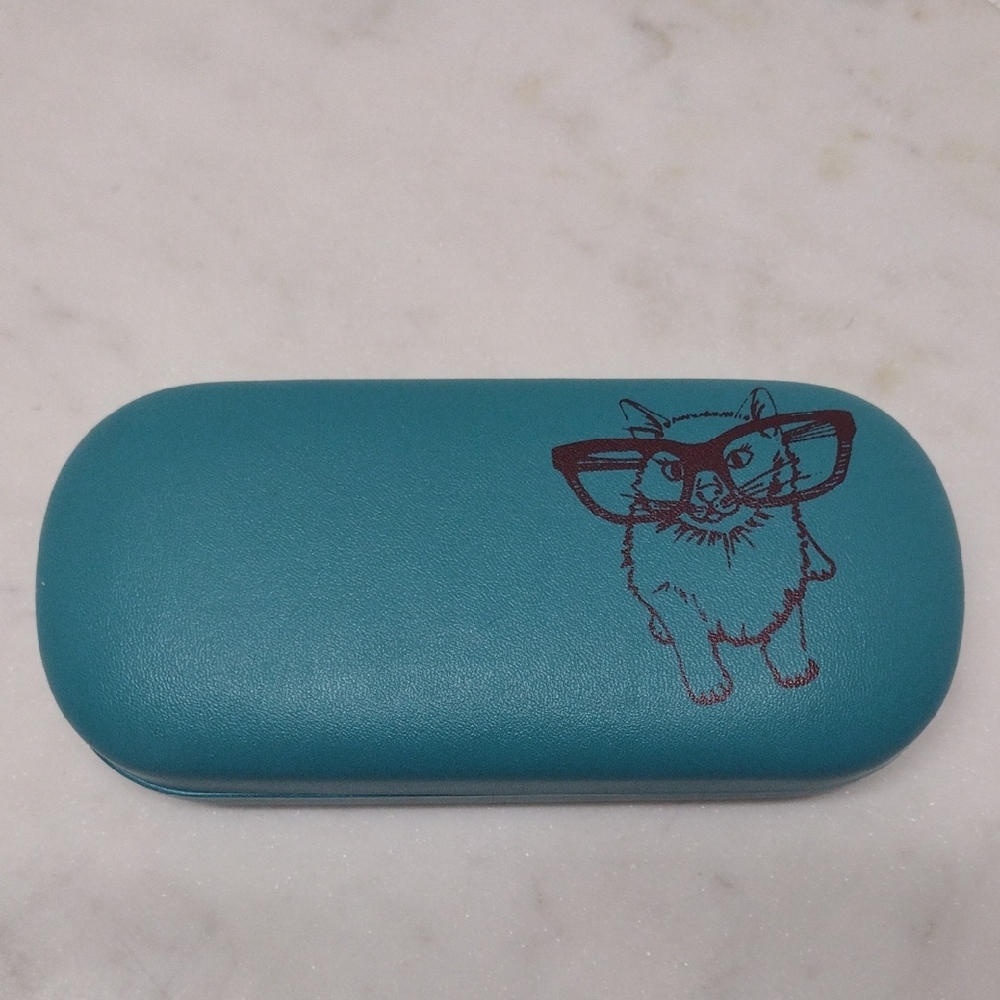 Paws n Claws Green/Red Eyewear Hard Case Only#Z-42